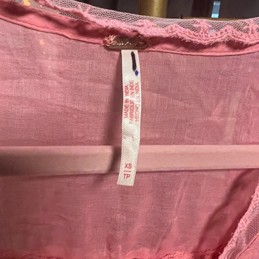 Free People Luna Top Pink NWOT - Picture 9 of 9